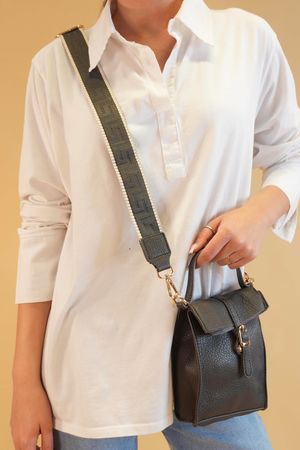 Laundry B Guitar Strap Phone Bag Charcoal Grey 